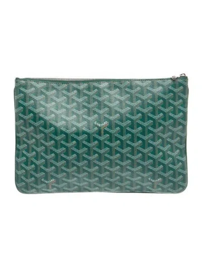 Pre-owned Goyard Ine Senat Mm In Green