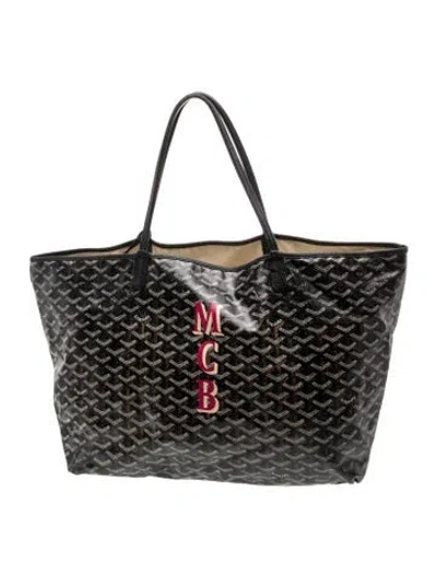 Pre-owned Goyard Ine St. Louis Pm In Black