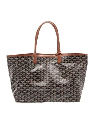 Pre-owned Goyard Ine St. Louis Pm In Black/brown