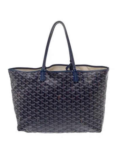 Pre-owned Goyard Ine St. Louis Pm In Blue