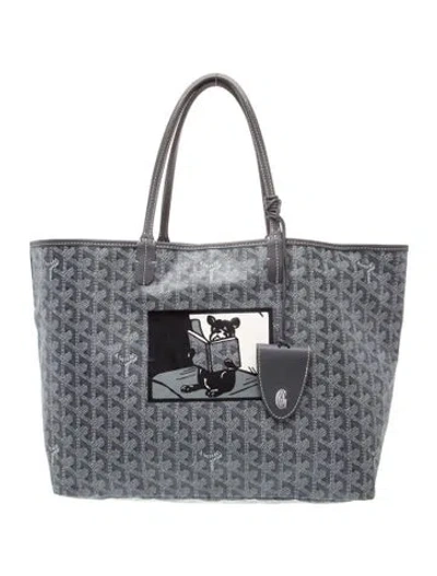 Pre-owned Goyard Ine St. Louis Pm In Gray