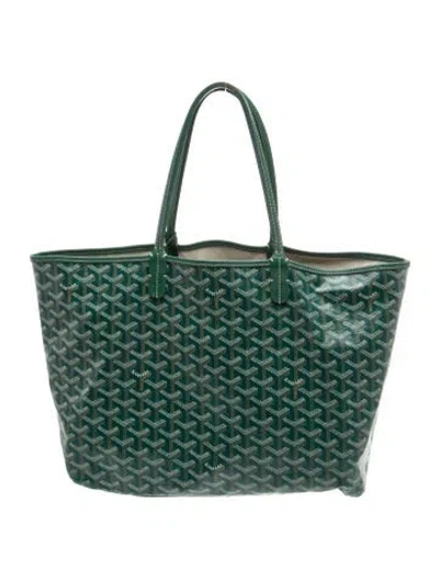 Pre-owned Goyard Ine St. Louis Pm In Green