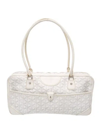 Pre-owned Goyard Ine St. Martin Medium In White