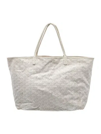 Pre-owned Goyard Ine St.louis Gm Vintage In White