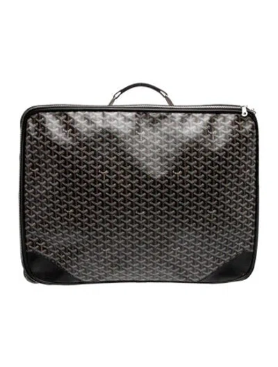 Pre-owned Goyard Ine Trolley Pm Vintage In Black
