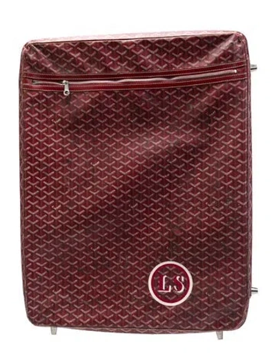 Pre-owned Goyard Ine Trolley In Red