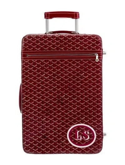 Pre-owned Goyard Ine Trolley In Red