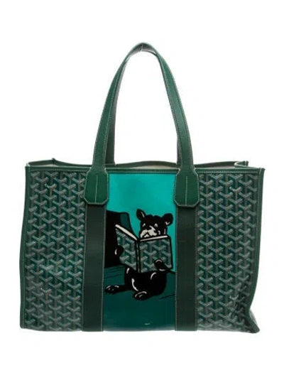 Pre-owned Goyard Ine Villette Mm In Green