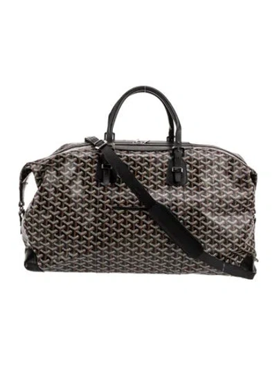 Pre-owned Goyard Ine Weekender Bag In Black
