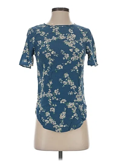 Pre-owned Gp & J Baker For H&m Short Sleeve Blouse In Blue
