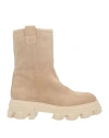 G.p. Per Noy Bologna G. P. Per Noy Bologna Woman Ankle Boots Beige Size 10 Soft Leather