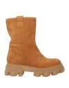 G.p. Per Noy Bologna G. P. Per Noy Bologna Woman Ankle Boots Tan Size 7 Soft Leather In Brown