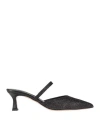 G.p. Per Noy Bologna G. P. Per Noy Bologna Woman Mules & Clogs Black Size 7 Leather In Black