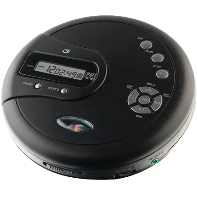 Gpx Portable Cd Player And Fm Radio In Black