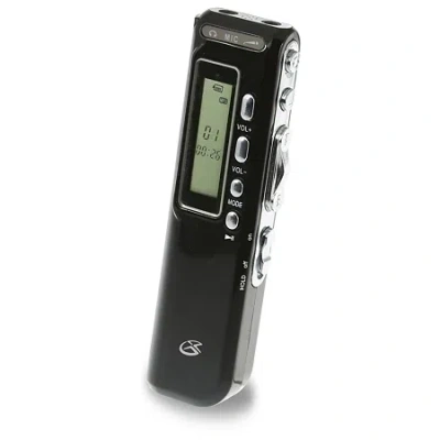 Gpx Pr047b 4gb Digital Voice Recorder In Black