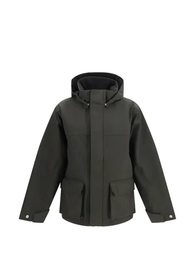 Gr10k 80000 2l Hooded Multi-pocket Jacket In Black