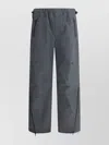 Gr10k Adjustable Wide-leg Zipper Trousers Drawstring