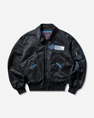 Gr10k Alpha Industries Cwu-45 Bomber Jacket Rep Navy In Blue