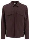 Gr10k Men's "alpha" Overshirt In Burgundy