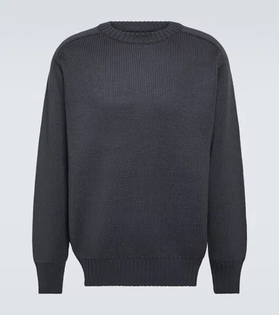 Gr10k Arsenico Wool Sweater In Coal Grey
