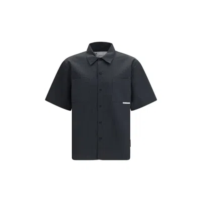 Gr10k Black Cotton Shortsleeve Shirt