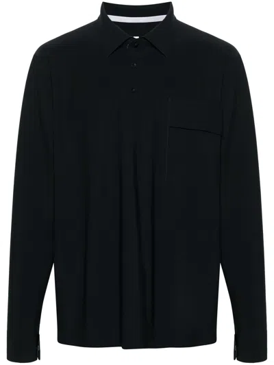 Gr10k Taped Bonded Polo Shirt In Black