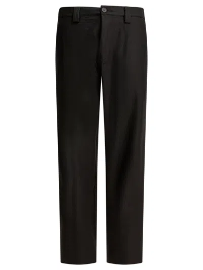 Gr10k Black Wool Blend Trousers