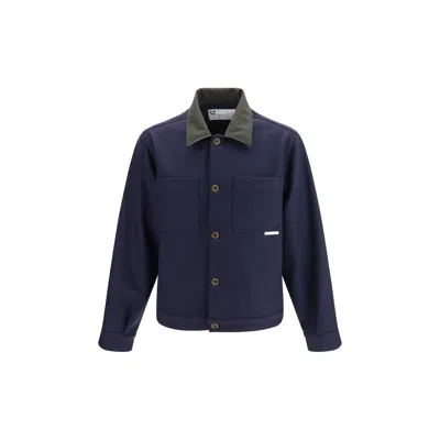 Gr10k Button-up Shirt Jacket In Purple