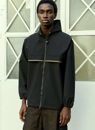 Gr10k Bonded Fleece Hooded Jacket In Black