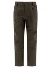 Gr10k Pleated-front Trousers In Green