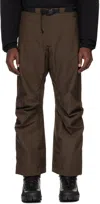 Gr10k Low Noise Straight Trousers In Soil Brown