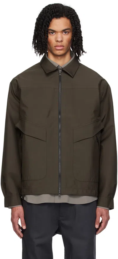 Gr10k Brown French Boisson Jacket In Soil Brown