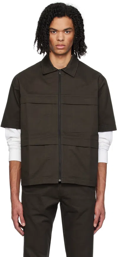 Gr10k Brown Solid Shirt In Soil Brown