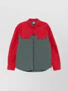 Gr10k Buttoned Collar Jacket With Flap Pockets In Red