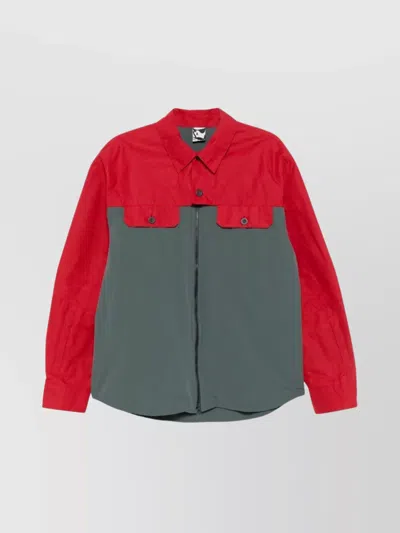 Gr10k Buttoned Collar Jacket With Flap Pockets