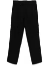 Gr10k Trousers Cargo Drawstring Waist In Black