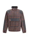 Gr10k Check-pattern Half-zip Sweatshirt In Multi