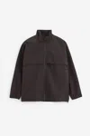 Gr10k Bembecula Shall Jacket In Grey Polyester In Grey