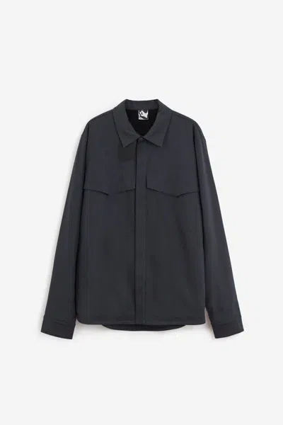 Gr10k Alpha Overshirt Jacket In Anthracite