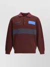 Gr10k Color Block Long Sleeve Knit Jacket In Brown