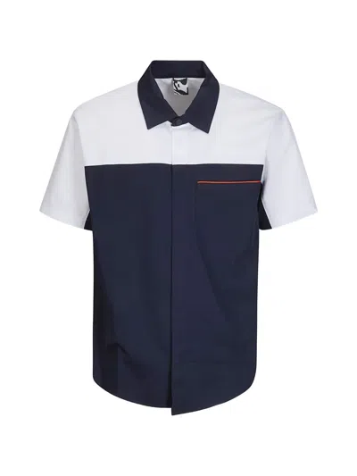 Gr10k Colourblock Pocket Shirt In Blue