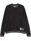 Gr10k Crewneck Sweatshirt Featuring Patch Detail In Grey