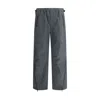 Gr10k Adjustable Wide-leg Zipper Trousers Drawstring In Grey