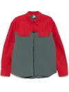 Gr10k Buttoned Collar Jacket With Flap Pockets In Red
