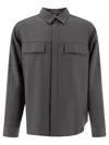 Gr10k Men's "flanel Piping" Overshirt In Grey