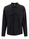 Gr10k Flap-pocket Snap-button Shirt In Blue