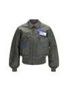 Gr10k Flight Nylon Bomber Jacket In Gray