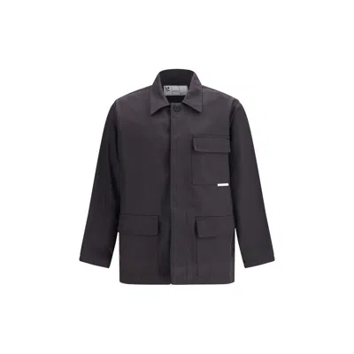 Gr10k Chest-pocket Coat In Blue