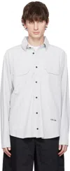 Gr10k Render Ultrasound Shirt In Pale Grey