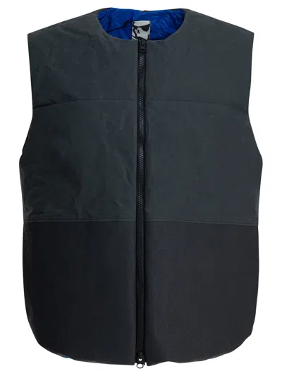 Gr10k Grey Cotton Padded Jacket In Gray